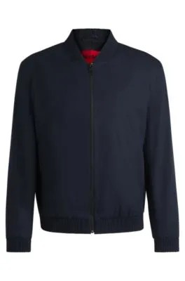 Chaqueta slim fit de algodón elástico