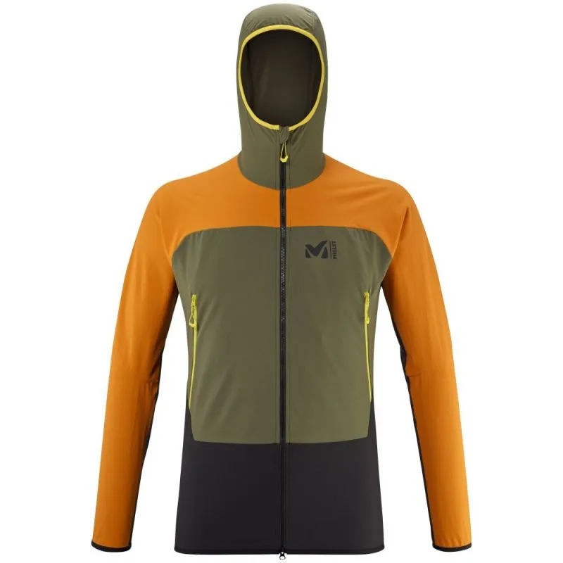 Chaqueta softshell Millet Fusion XCS Hoody M (Ivy/Maracuja) hombre