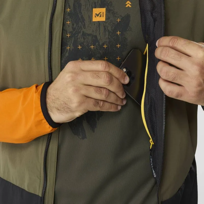 Chaqueta softshell Millet Fusion XCS Hoody M (Ivy/Maracuja) hombre