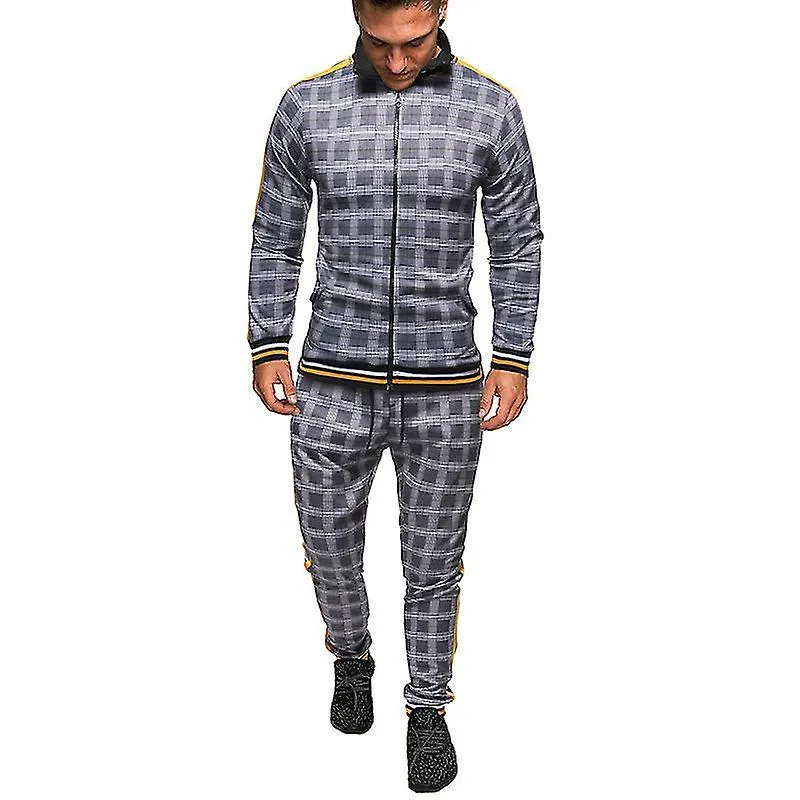 Chándal casual para hombres Trajes de jogging de manga larga Conjuntos de sudaderas