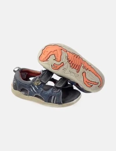 Clarks Sandalia azul combinada