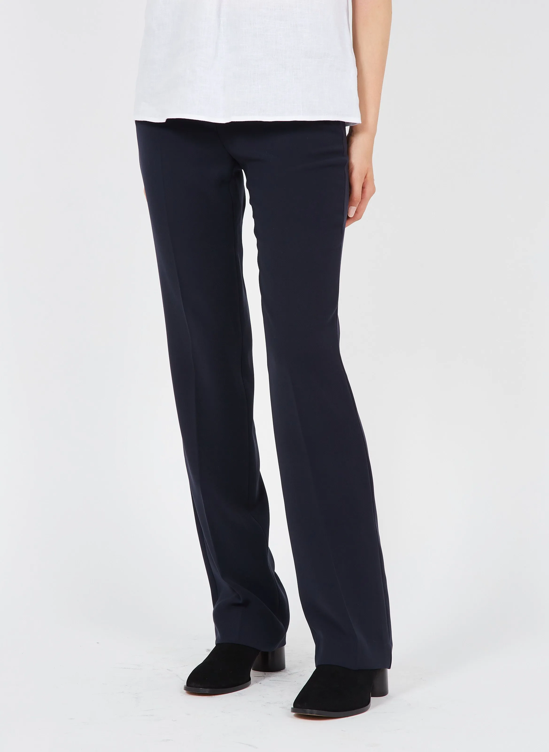 CLEMENTB  PANTALóN RECTO CON PINZAS EN AZUL