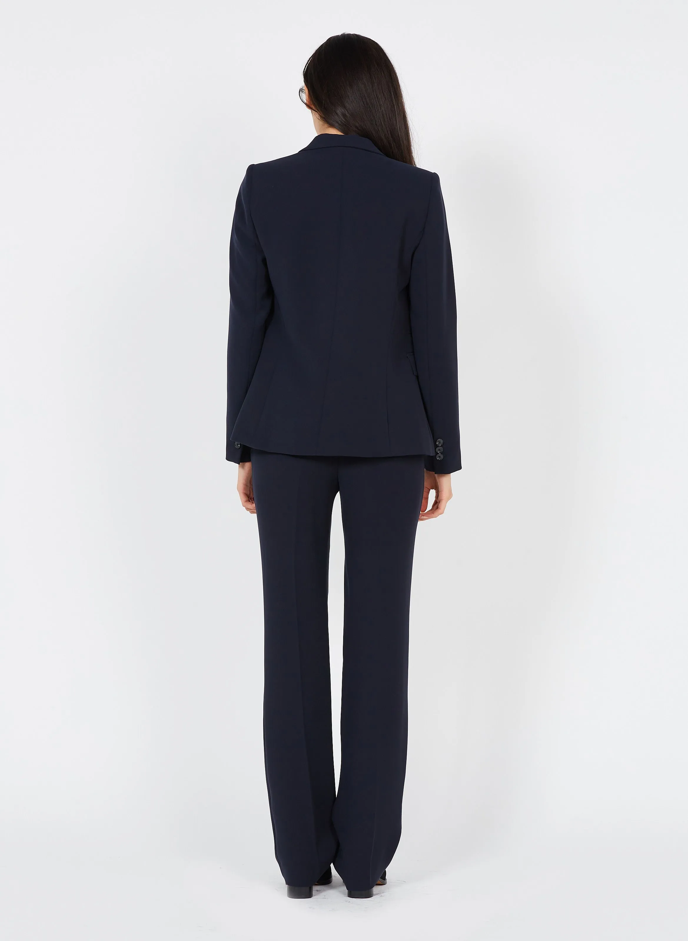 CLEMENTB  PANTALóN RECTO CON PINZAS EN AZUL