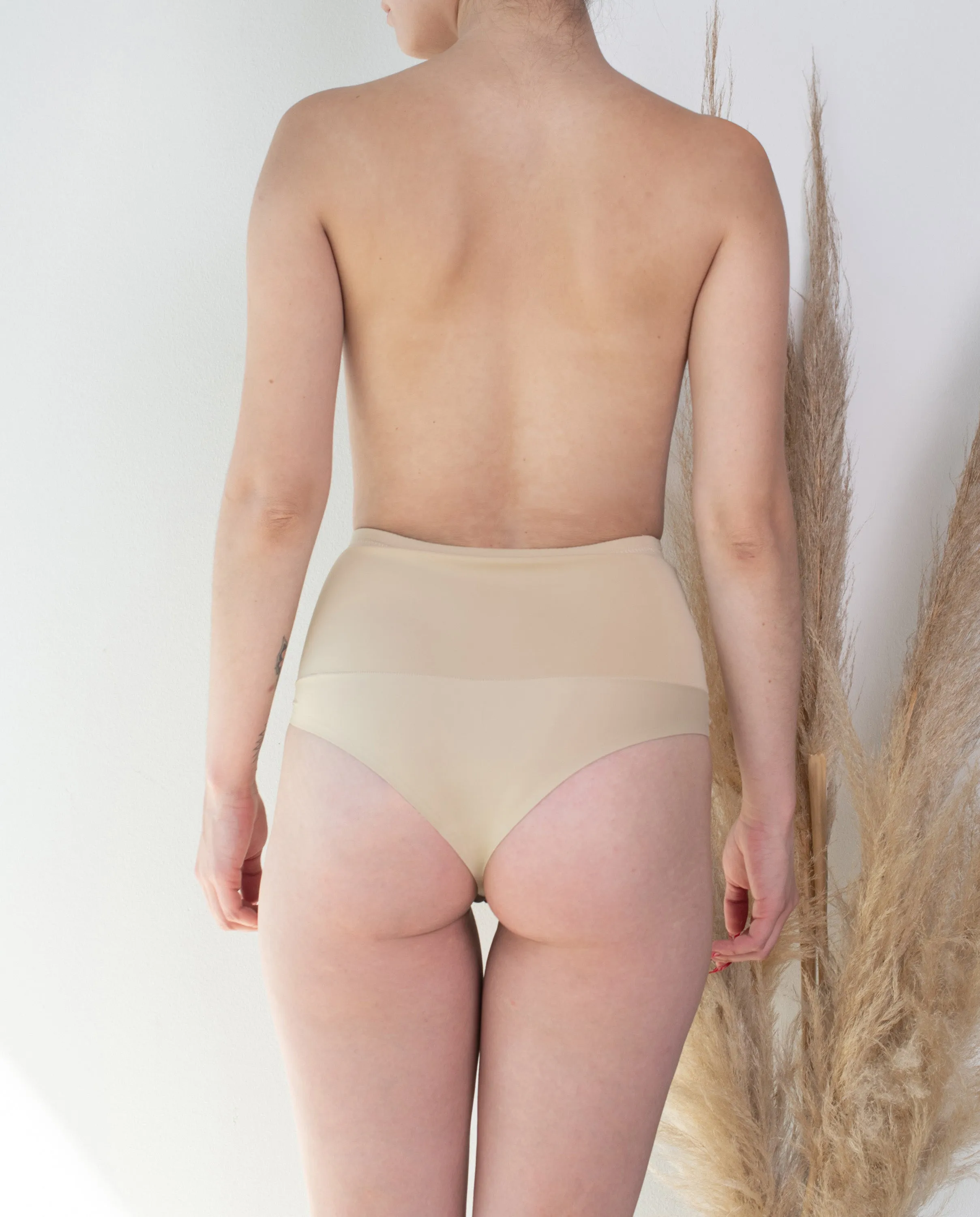 Colaless Faja Reductor Abdomen Bajo y Medio Beige