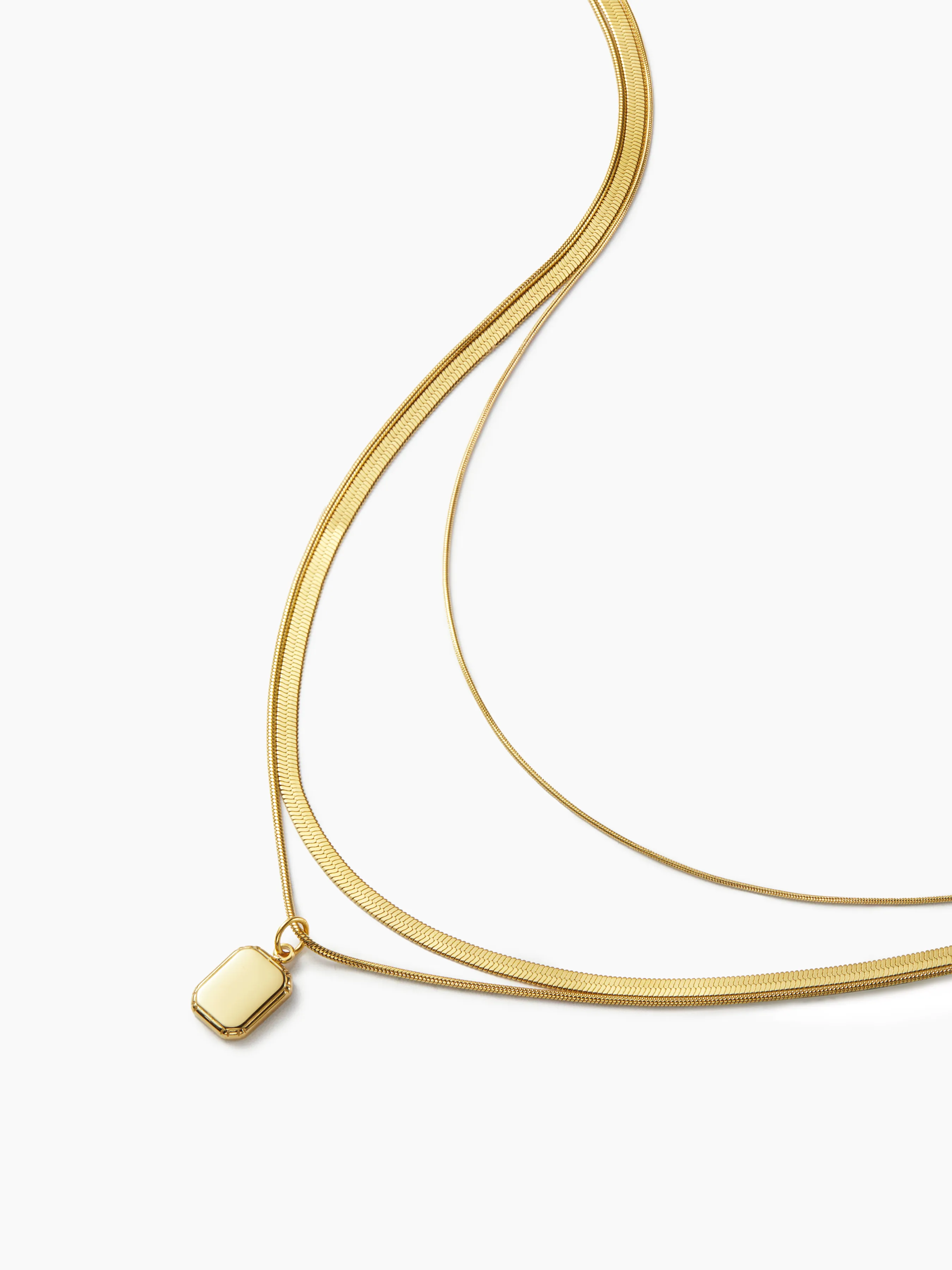 Collar con colgante de 3 capas