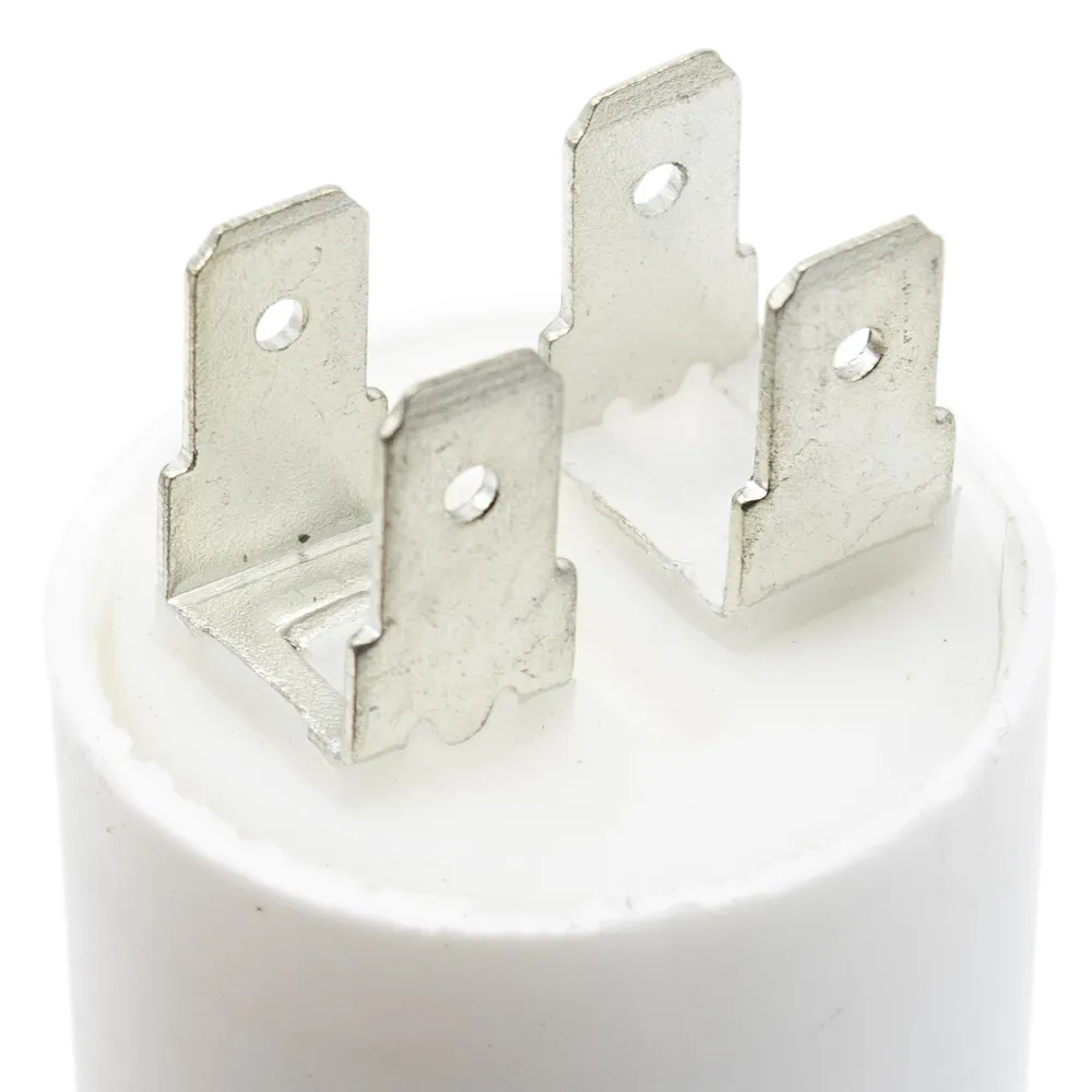 Condensador De Arranque Para Motor Electrico 450 VAC 3.0 UF Blanco