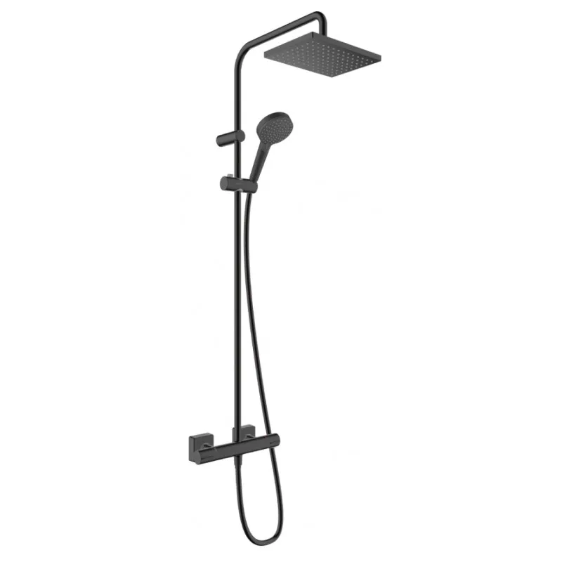CONJUNTO DE DUCHA TERMOSTáTICA ECOSMART SHOWERPIPE 230 VERNIS SHAPE  HANSGROHE