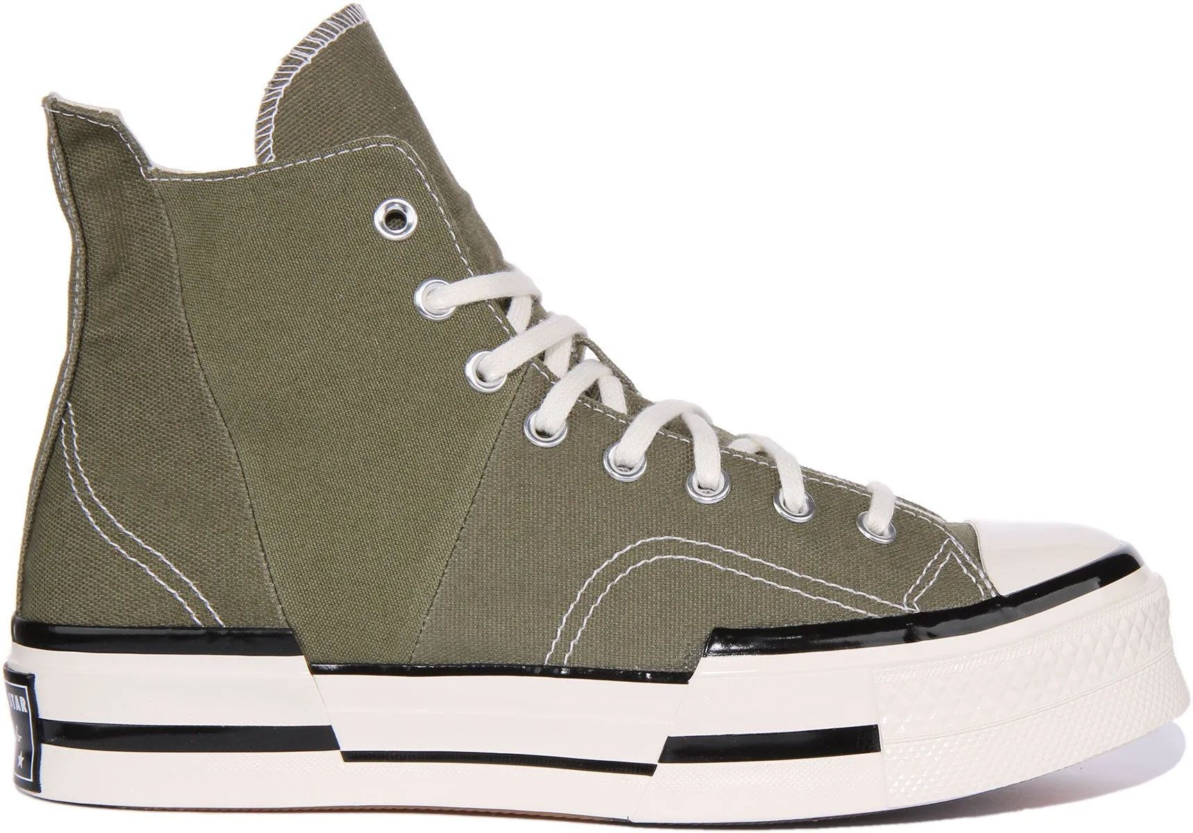 Converse Chuck 70 Plus Hi Zapatillas de lona con cordones para en oliva
