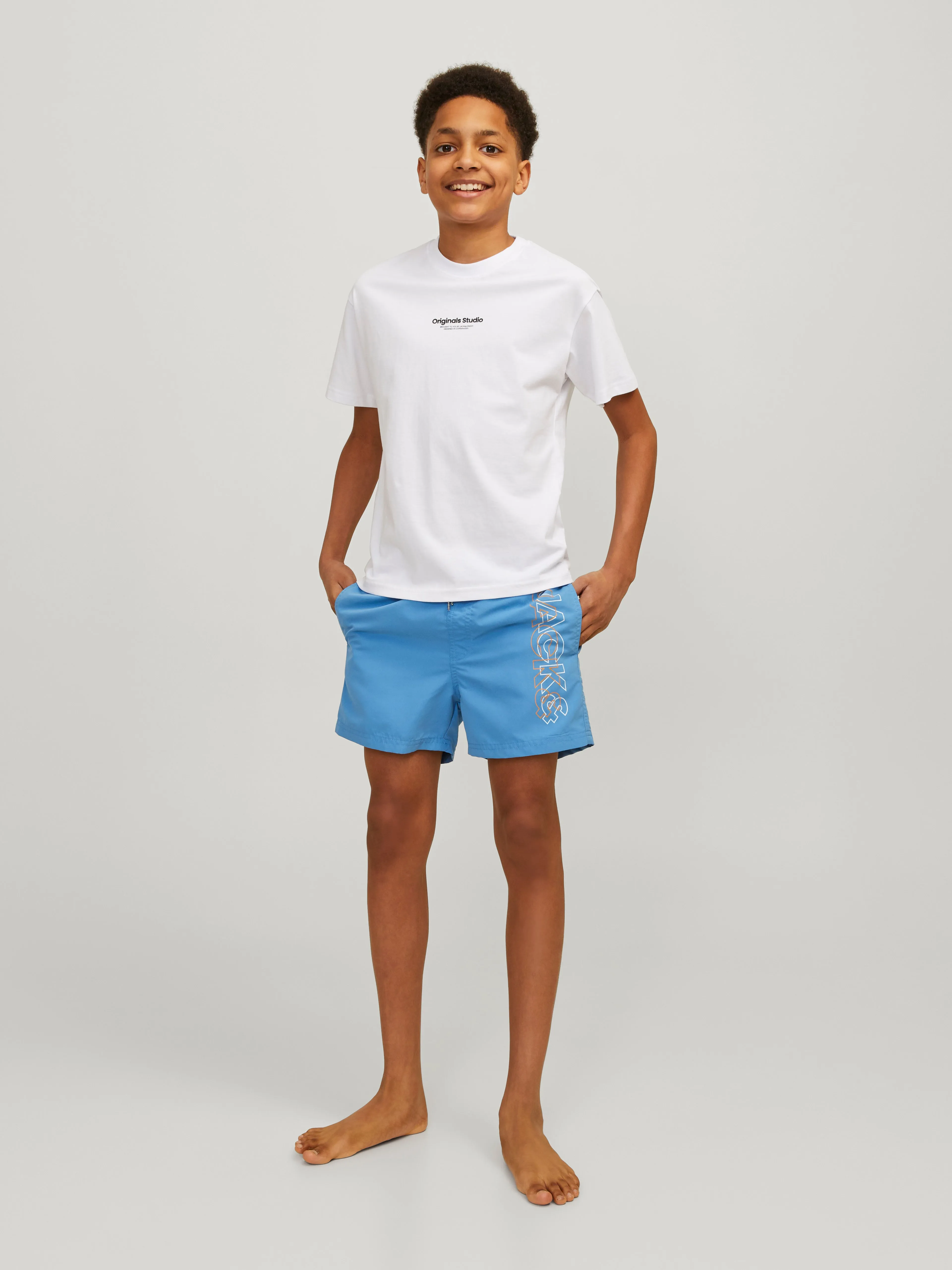 Corte regular Bañador Junior | Azul intermedio | Jack & Jones®