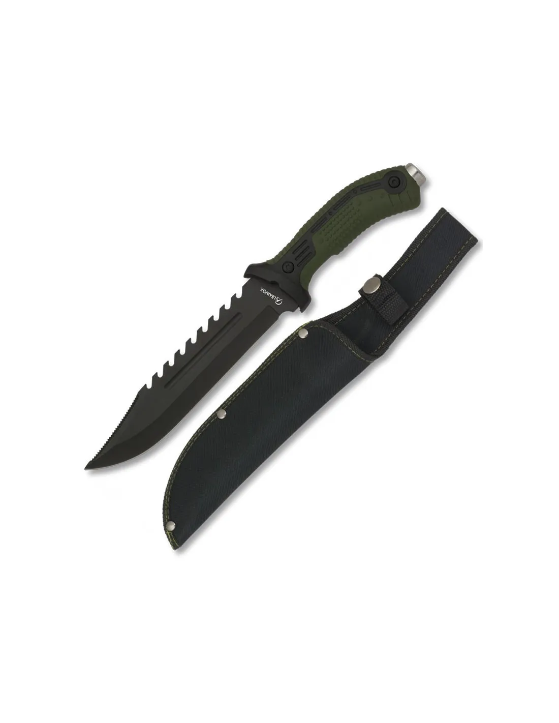 Cuchillo Albainox contrafilo doble sierra