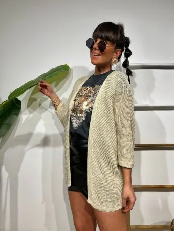 Cárdigan Murciélago SALLOW Beige