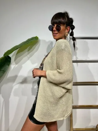 Cárdigan Murciélago SALLOW Beige