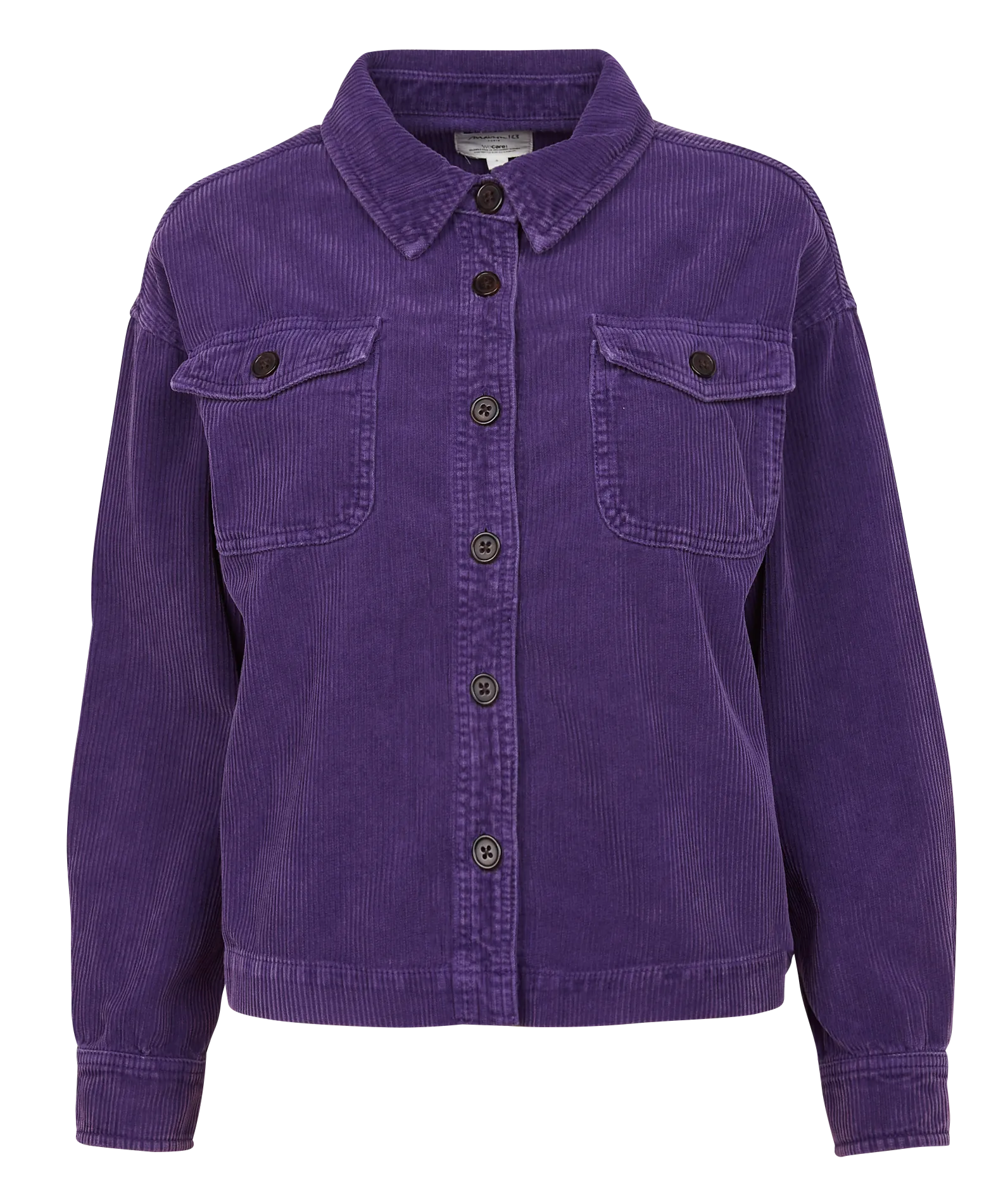 DAHLIA  CHAQUETA DE CANALé DE ALGODóN EN VIOLETA