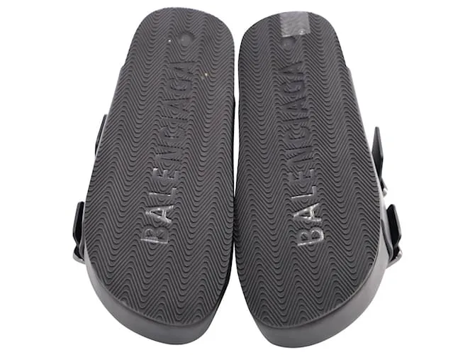 Day Sandalias Balenciaga Mallorca Plataforma en Cuero Negro 