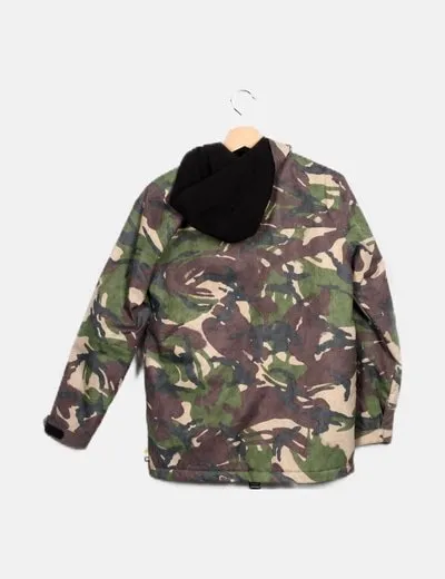 DC Abrigo verde estampado militar