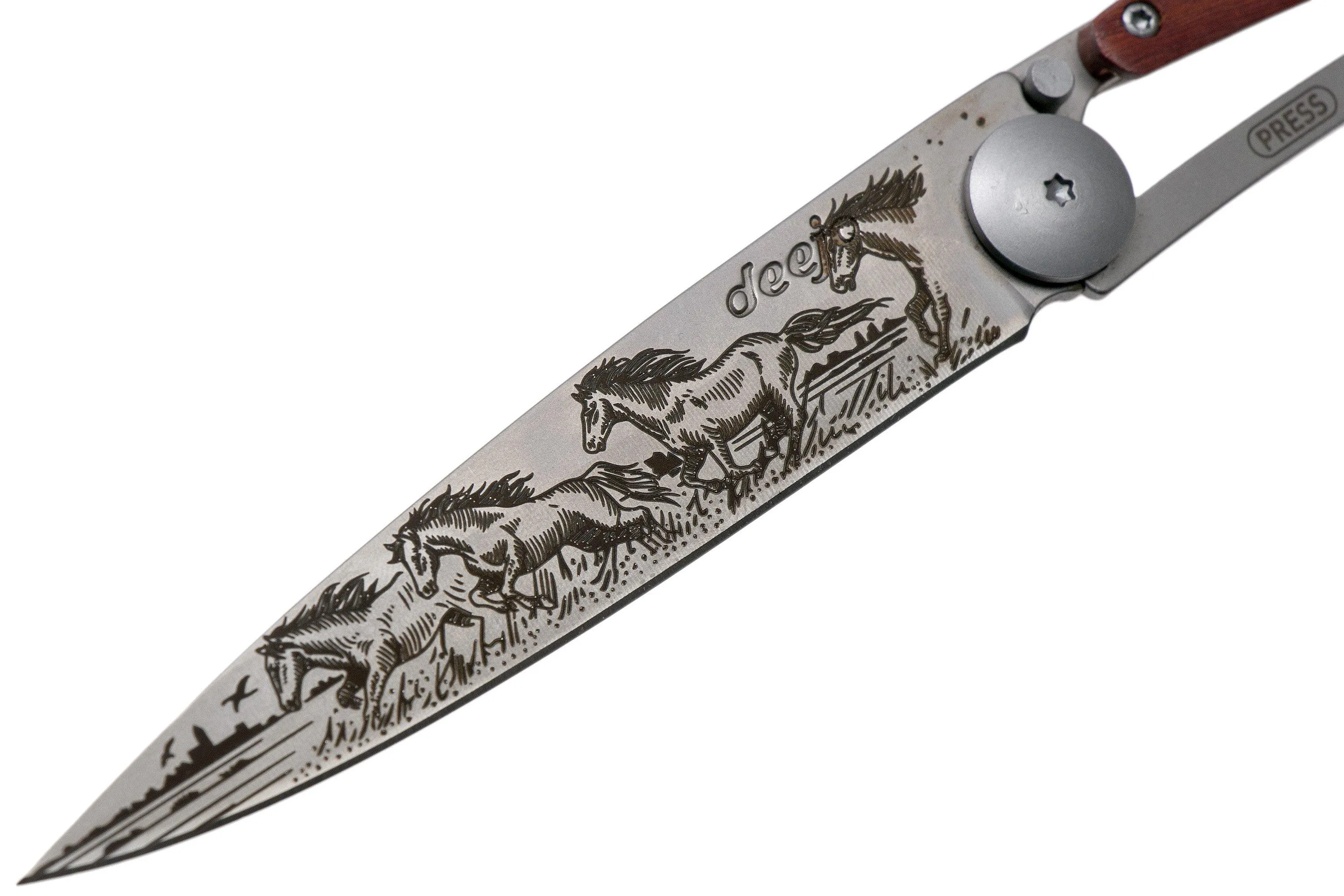 Deejo Tattoo 37g, Coral Wood, Wild Horses 1CB000071 navaja
