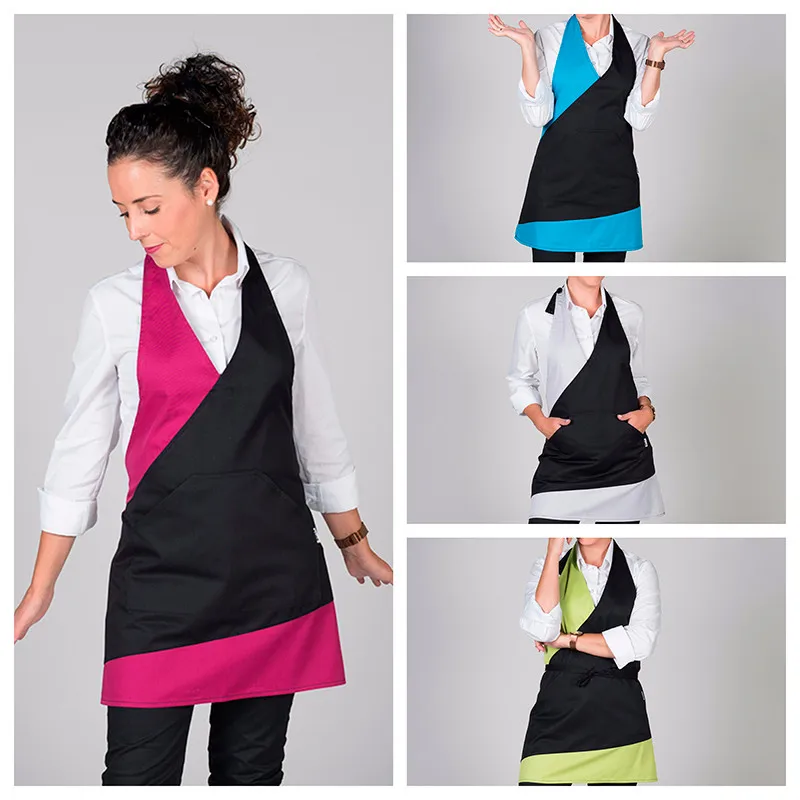 DELANTAL BISTRO COMBINADO VARIOS COLORES  GARY'S