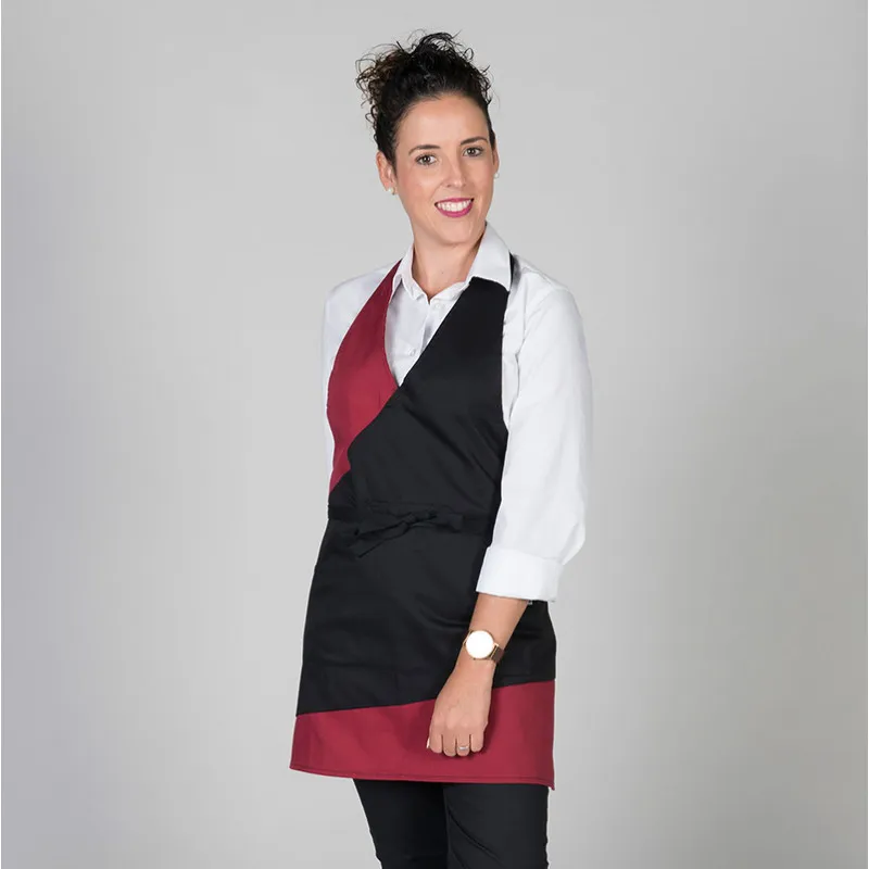DELANTAL BISTRO COMBINADO VARIOS COLORES  GARY'S