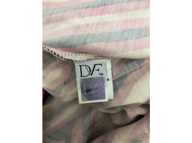 Diane Von Furstenberg Vestido Rosa Blanco Azul marino 
