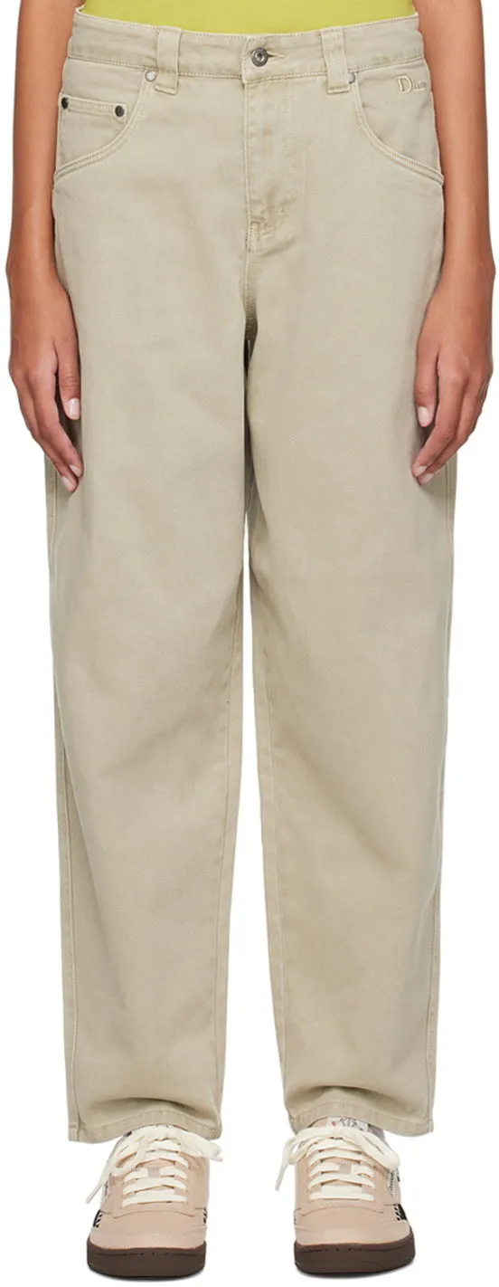 Dime Khaki Embroidered