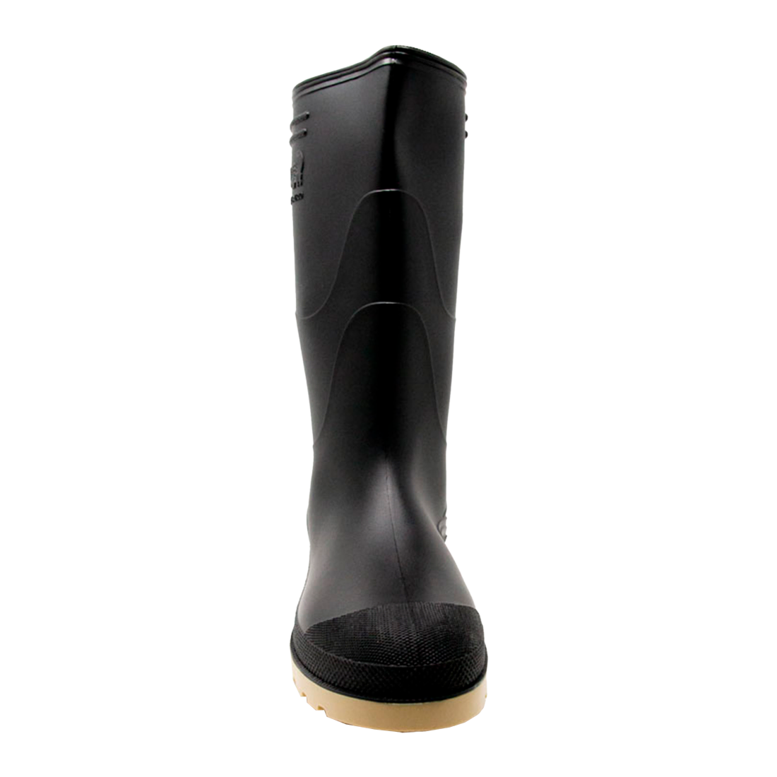 DINOSAURIO PP1015N04.5 TALLA 36 PAR DE BOTAS DE PVC ANTIDESLIZANTES NEGRAS ALTAS