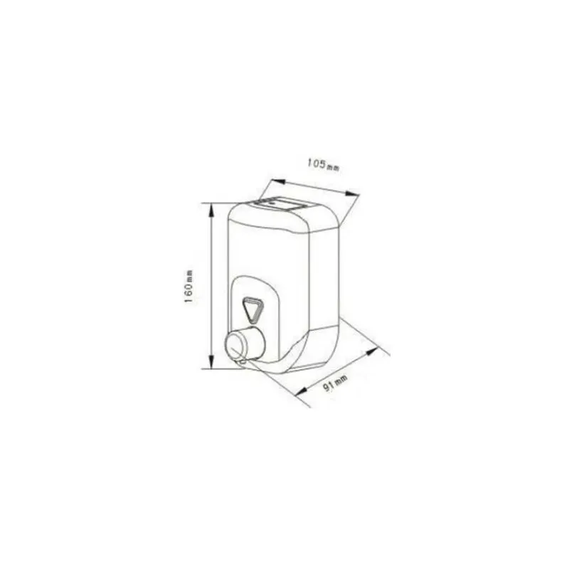 DOSIFICADOR DE JABóN DE ACERO INOXIDABLE SATINADO  JAMI