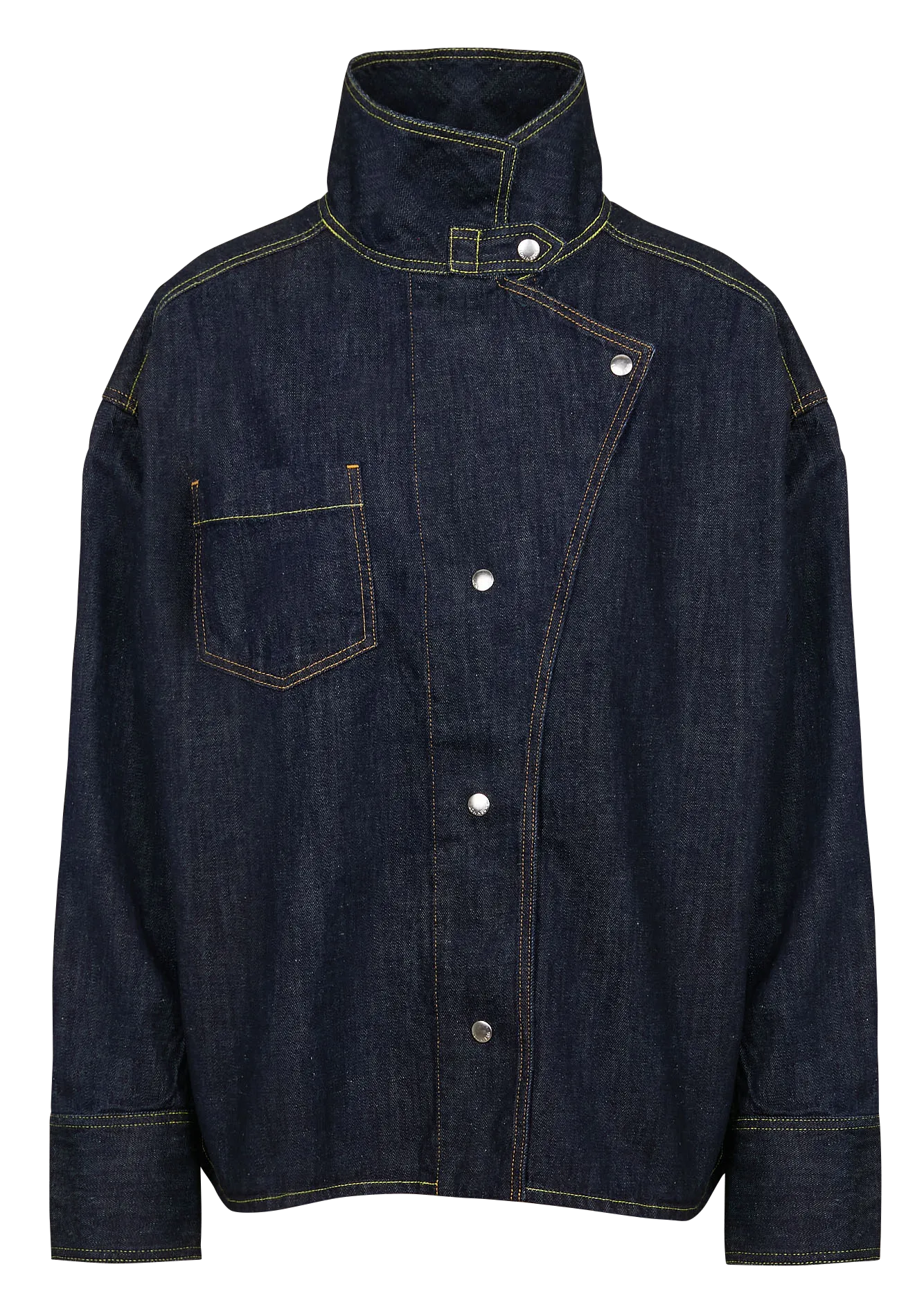 EGAN  CHAQUETA CON CUELLO DESESTRUCTURADO DE DENIM DE ALGODóN EN AZUL