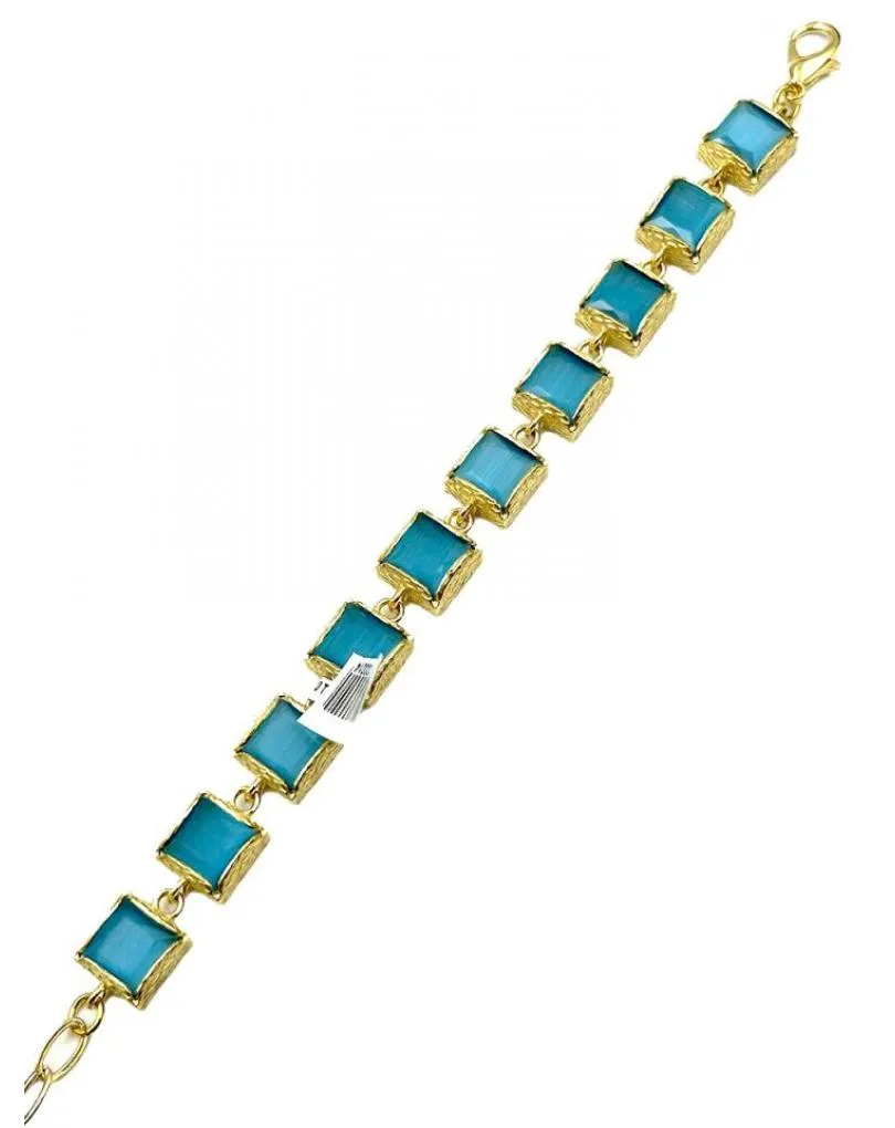 ELEGANTES PULSERAS TURQUESAS ELEGANTE DISEÑO DE PIEDRA
