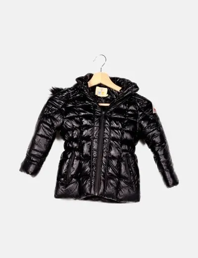 Eleven Paris Abrigo negro acolchado