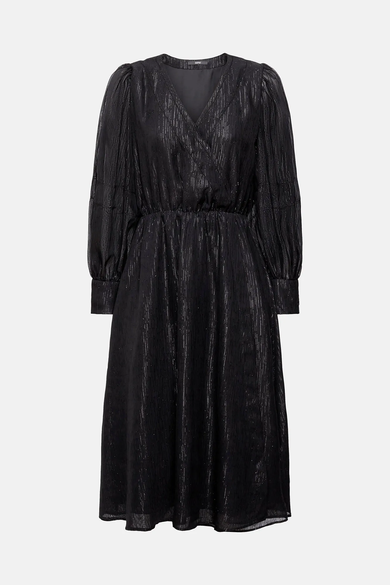 Esprit Vestido lurex escote cruzado