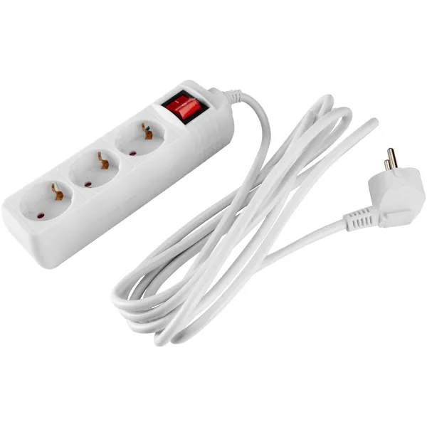 EVOTOOLS  677042  PROLONGADOR ELéCTRICO, 3 M, 3 ENCHUFES