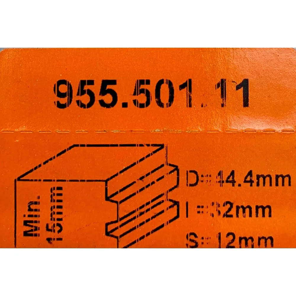 Fresa para juntas HM S:12 D:44.4x32 955.501.11 CMT