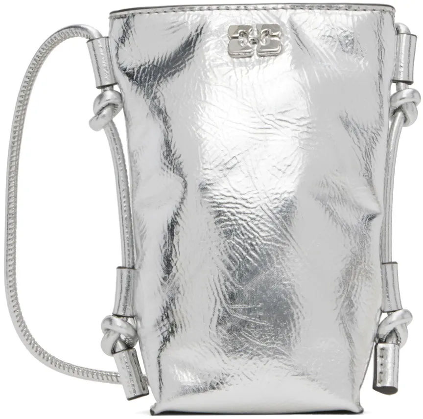 GANNI Metallic Bou Crossbody Bag