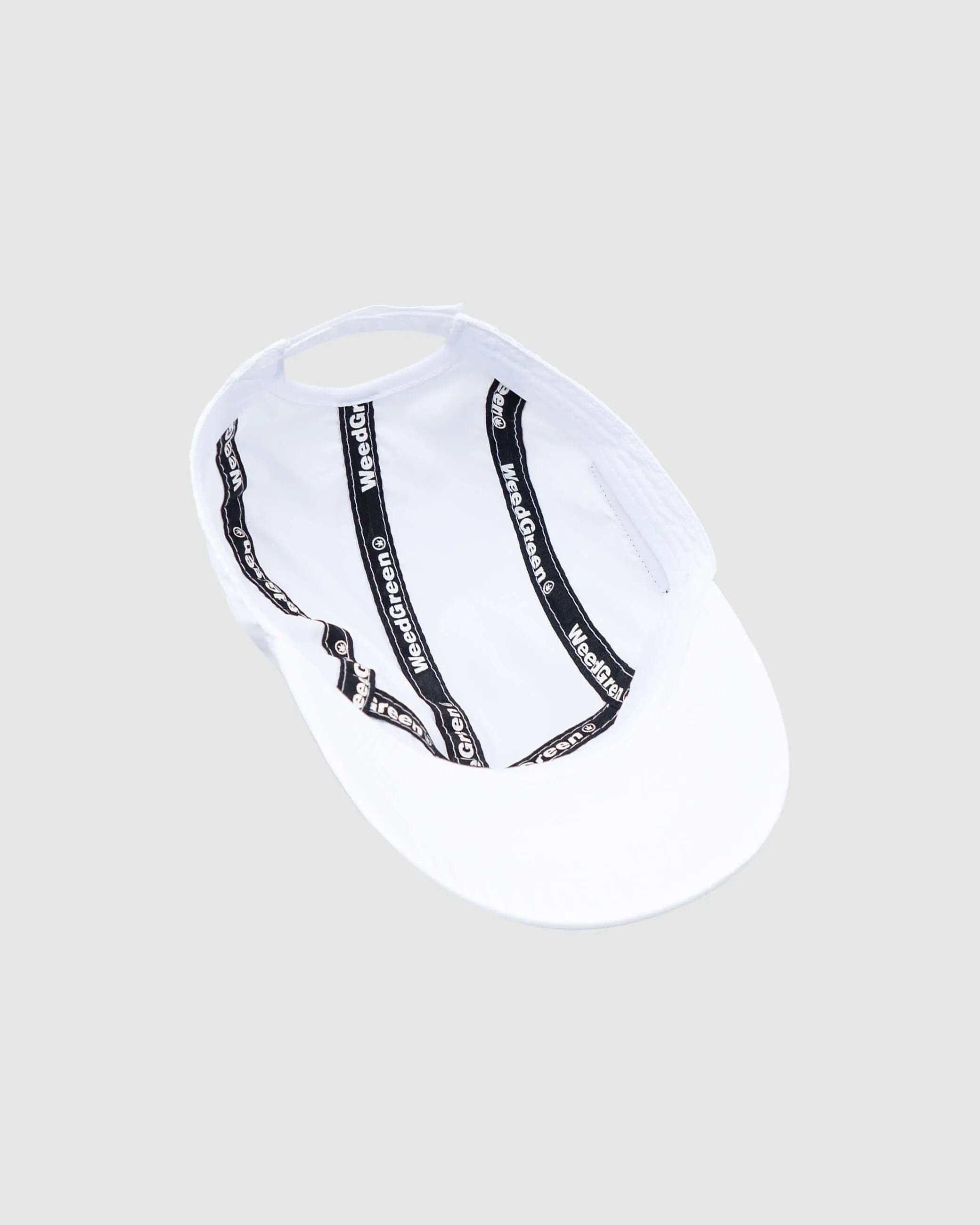 Gorra 5 paneles lateral blanco