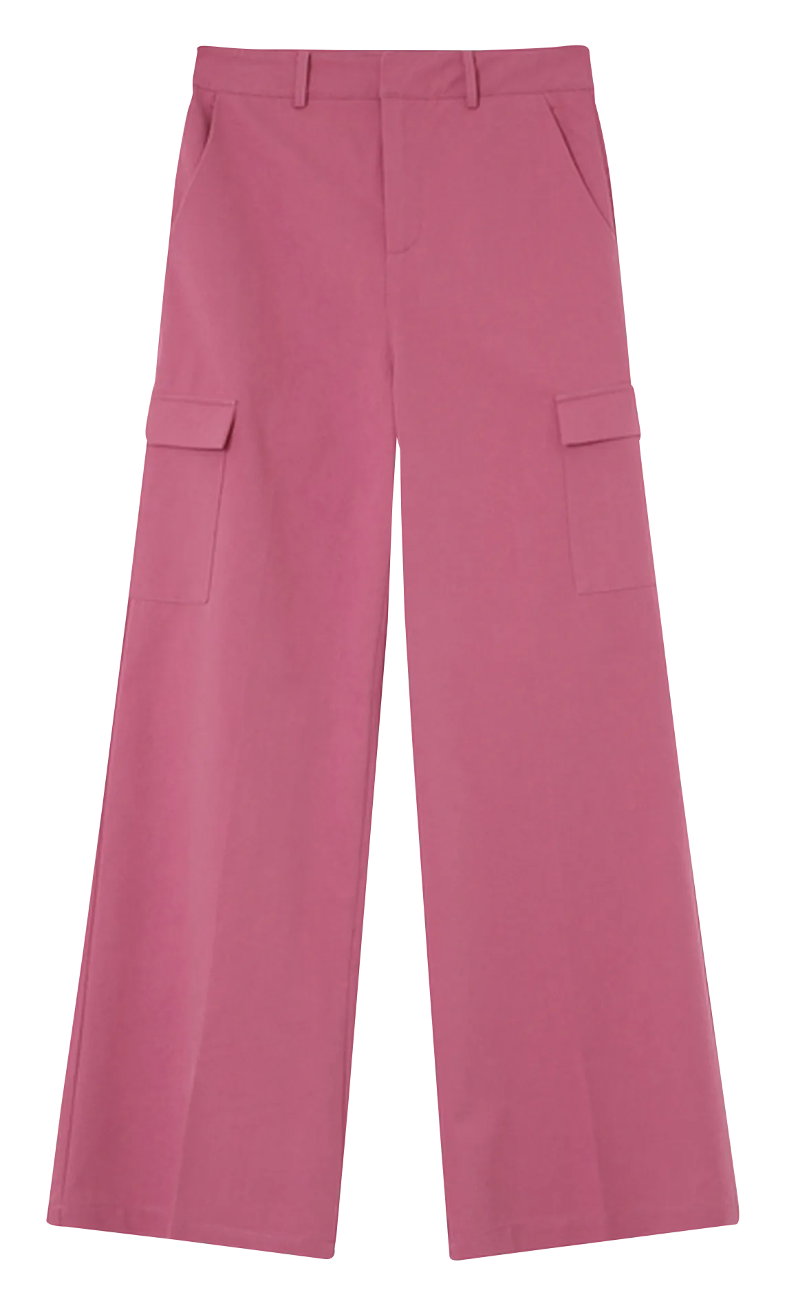 GRACE ET MILA MATEO  PANTALóN RECTO DE ALGODóN DE TALLE ALTO EN VIOLETA