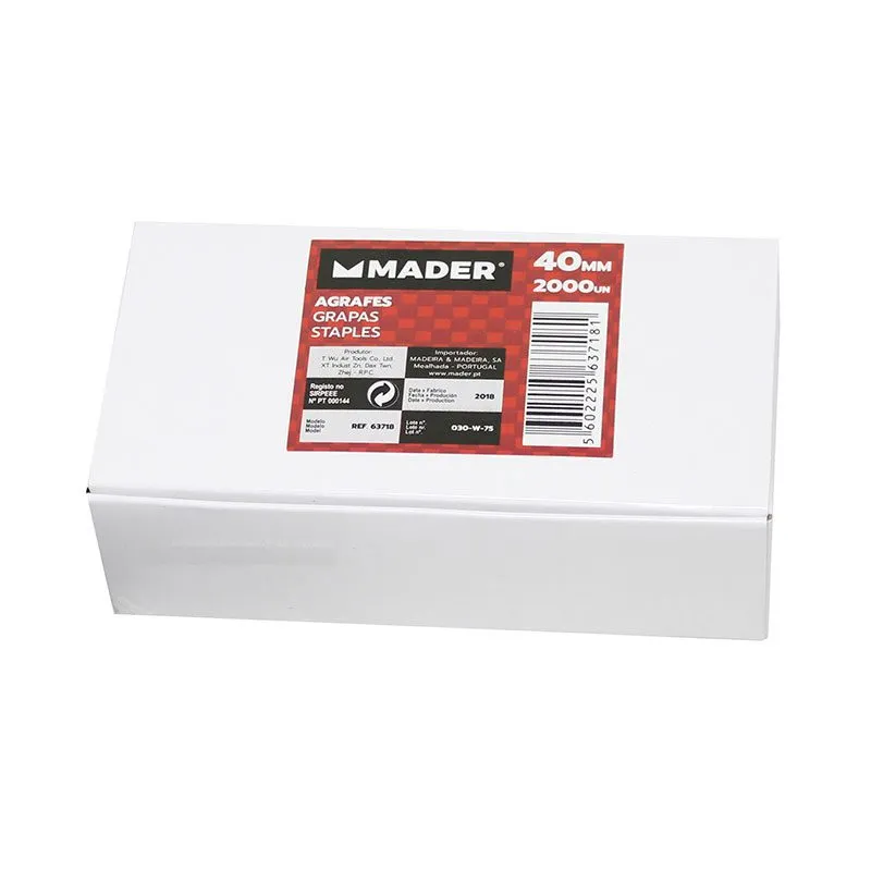Grapas para máquina 40mm (Cx2000) 63718