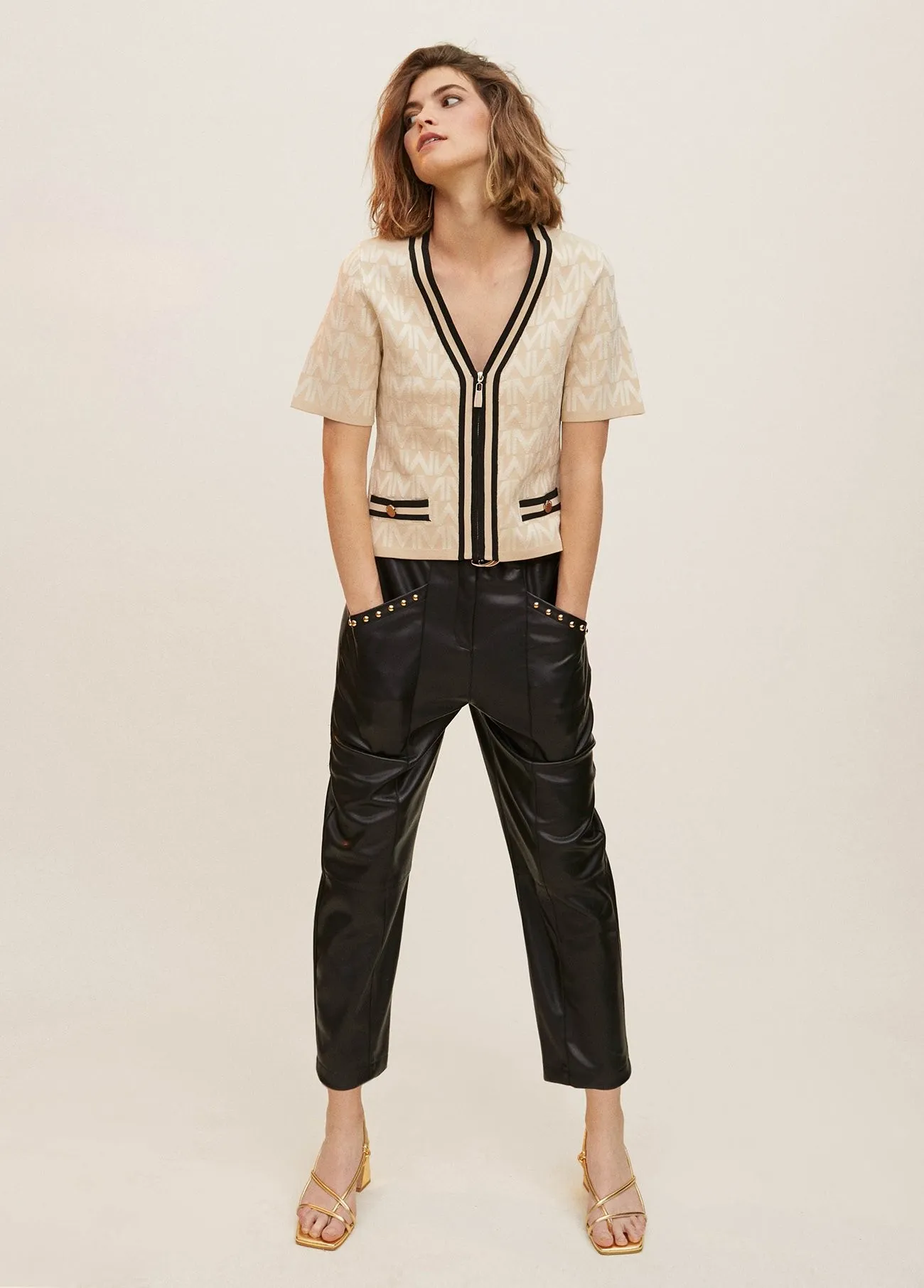 Jersey de punto crudo con cremallera Lola Casademunt