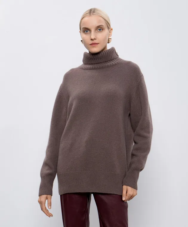 JOSEPH Brown cashmere sweater