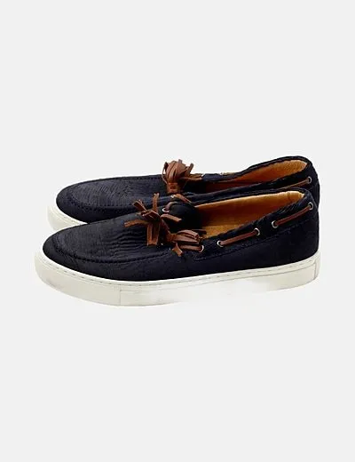 J.reinaldo Zapatos náuticos azul marinos