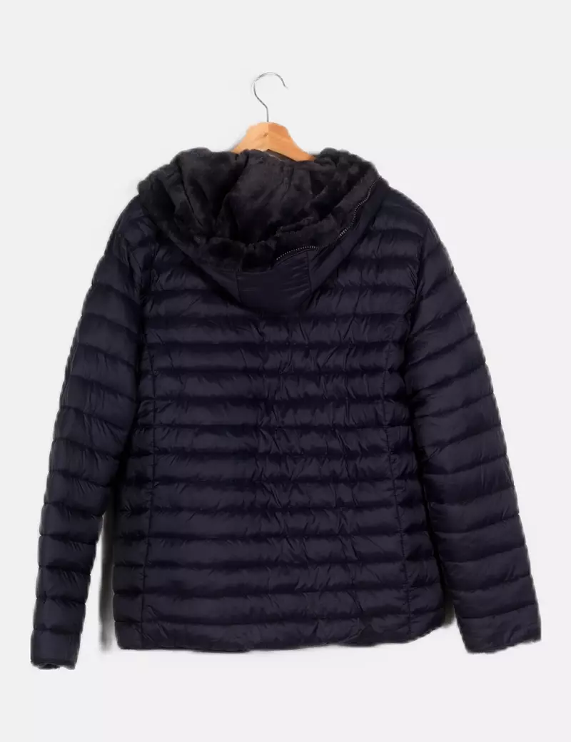 Kamaella Abrigo reversible azul marino