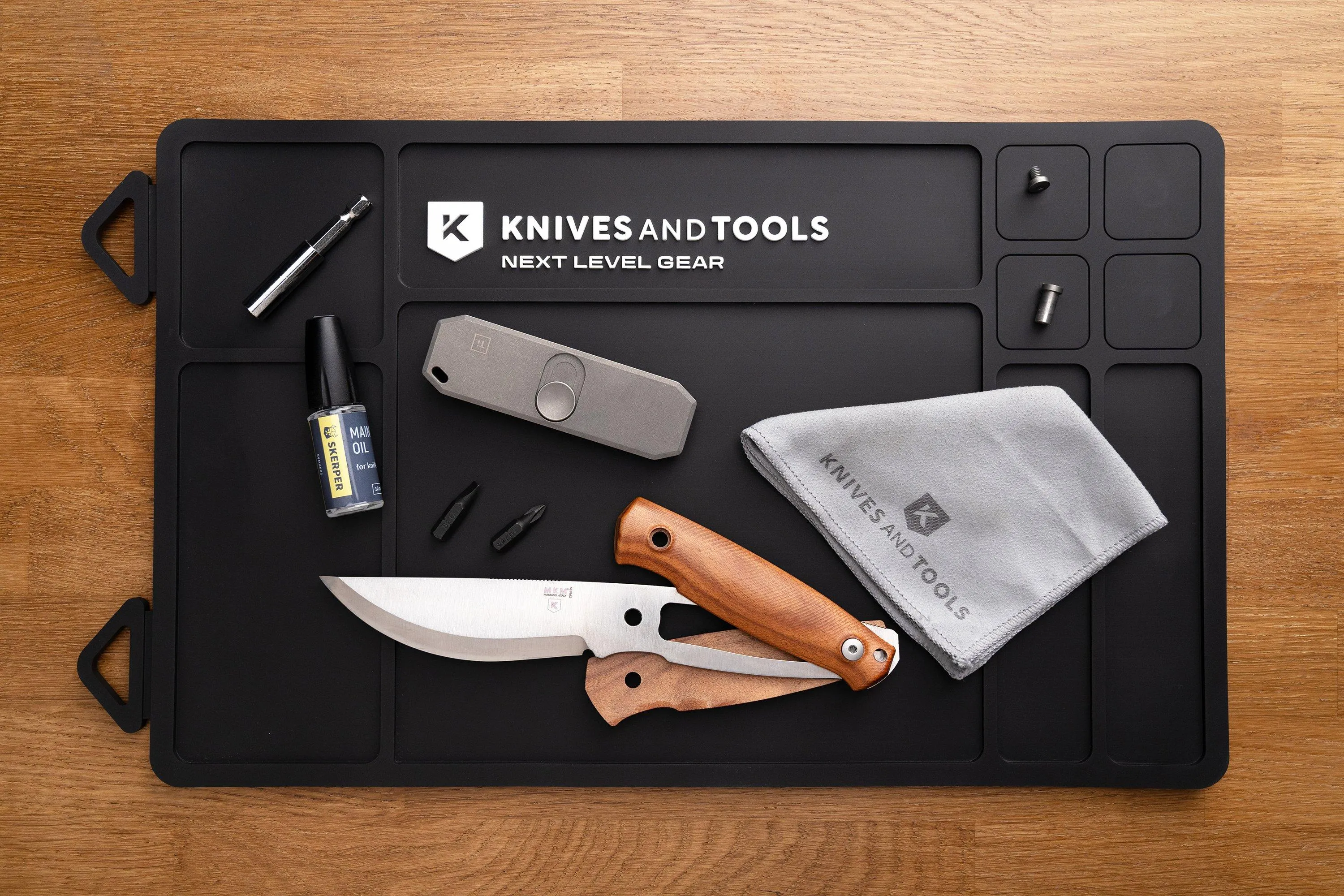 Knives and Tools Knife Cleaning Mat, alfombrilla de limpieza, caucho