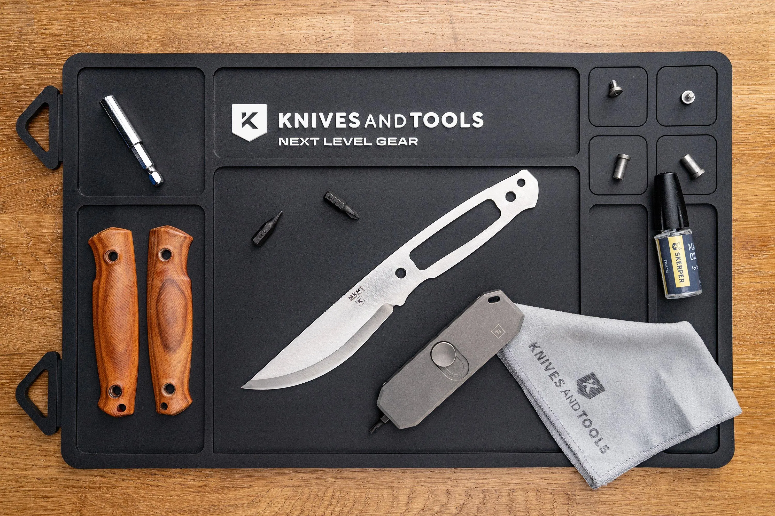 Knives and Tools Knife Cleaning Mat, alfombrilla de limpieza, caucho