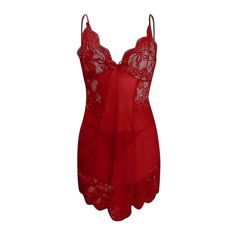 Lady Sexy Encaje Lencería Ropa de Dormir Camisón