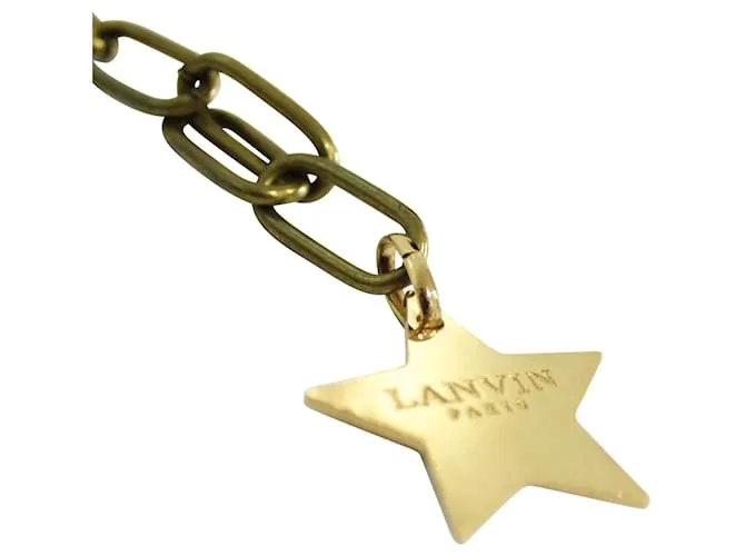 Lanvin Collar Luna Dorado Metálico 