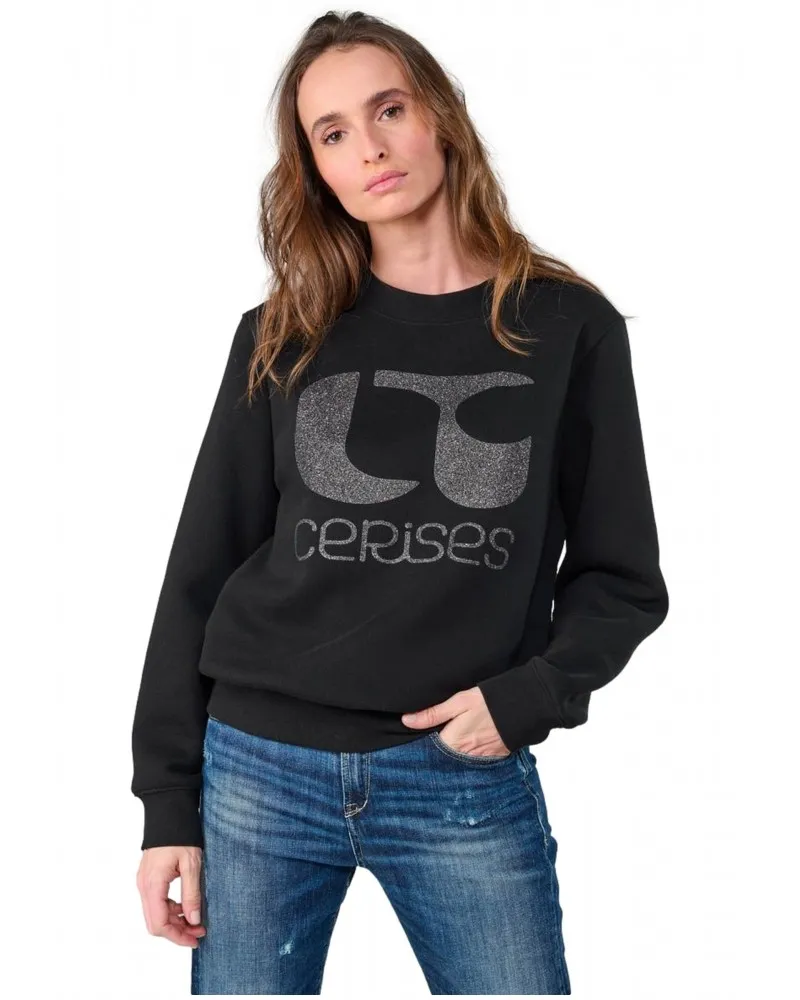 LE TEMPS DES CERISES  SUDADERA PAOLO CON LOGOTIPO EN GLITTER
