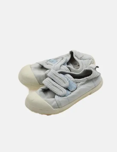 Lefties Zapatilla de tela azul claro