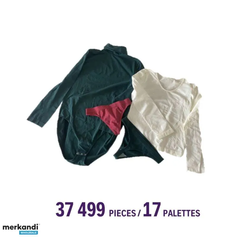 Lencería femenina: mezcla de bragas, tops, bodys, leggings