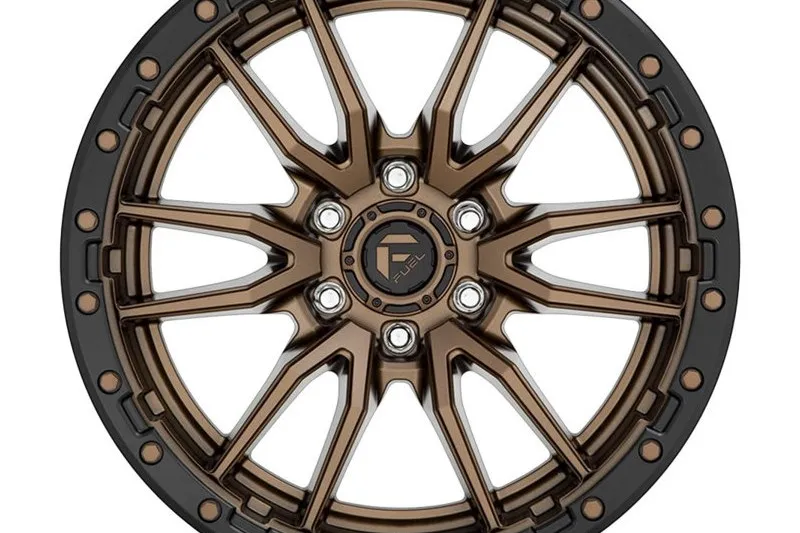LLANTA DE ALEACIóN D681 REBEL 6 MATTE BRONZE BLACK BEAD RING FUEL 10.0X22 ET13 106,1 6X139,7