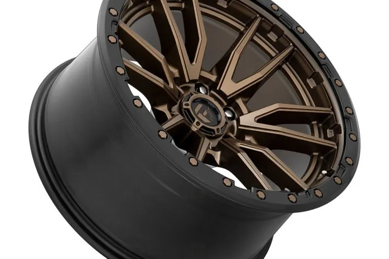 LLANTA DE ALEACIóN D681 REBEL 6 MATTE BRONZE BLACK BEAD RING FUEL 10.0X22 ET13 106,1 6X139,7