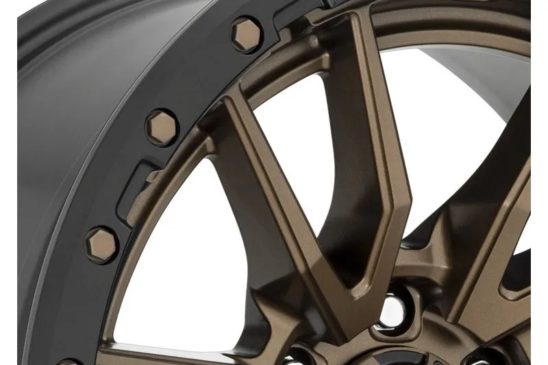 LLANTA DE ALEACIóN D681 REBEL 6 MATTE BRONZE BLACK BEAD RING FUEL 10.0X22 ET13 106,1 6X139,7